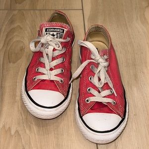 GUC Size 12.5 Converse Brand All Star Little Girls Casual Sneakers Shoes PINK
